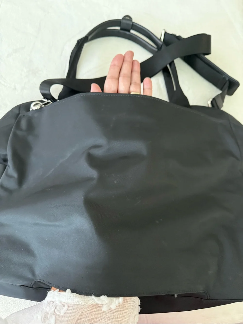 Tumi Voyageur Classic 17.0” WEEKENDER DUFFEL Bag - BLACK w/ SILVER
